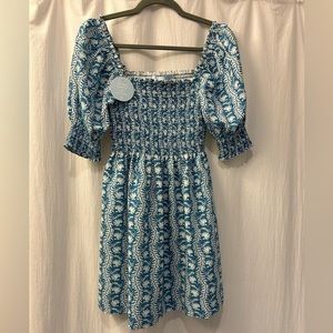 Hill House Athena Blue Floral Nap Dress